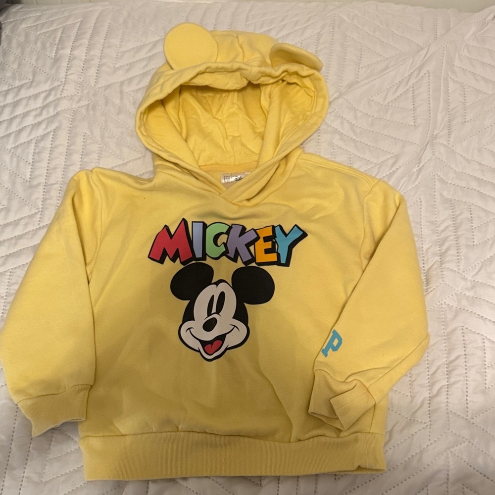 GAP Yellow Mickey Mouse Kids Hoodie